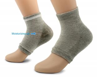 BNGS006(vented) Moisturizing Heel Socks